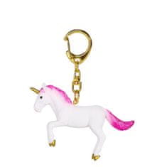 MOJO obesek za ključe Unicorn v neonsko roza barvi