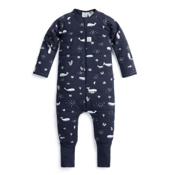 ERGOPOUCH spalna obleka iz organskega bombaža Onesie Whale 2-3 r, 2,5tog