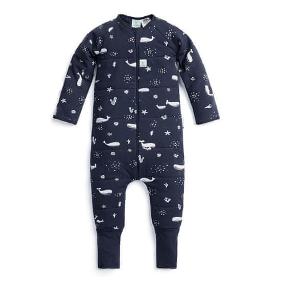 ERGOPOUCH spalna obleka iz organskega bombaža Onesie Whale 2-3 r, 2,5tog