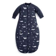 ERGOPOUCH 2v1 spalna vreča in spalna obleka iz organskega bombaža Obleka Whale 3-12 m, 6-12 kg, 2,5 tog