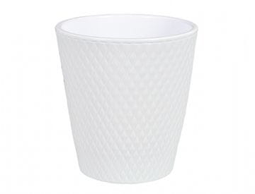 Pokrov za cvetlični lonec HARLEKIN ORCHID keramični sijaj d14x15cm