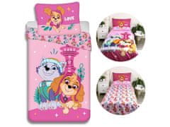 Paw Patrol Paw Patrol Roza posteljni set, z zadrgo, otroški, bombažna posteljnina 140x200 cm, Oeko-Te