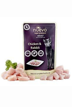 Nuevo cat pocket Adult piščanec in zajec 85g