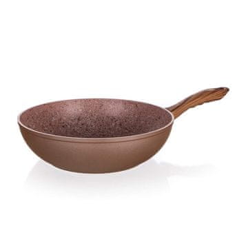 Banquet Ponev WOK z neprijemljivo površino SMART STONE Brick 28 x 5,3 cm