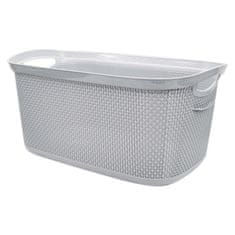 Tragar Koš za perilo 50x31,5x23cm 29L PEARL siva