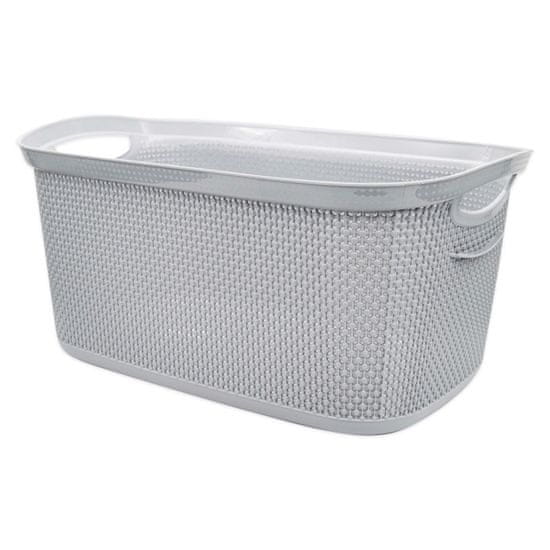 Tragar Koš za perilo 50x31,5x23cm 29L PEARL siva