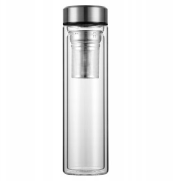kamille Steklena termalna steklenica 450ml s cedilom 9021