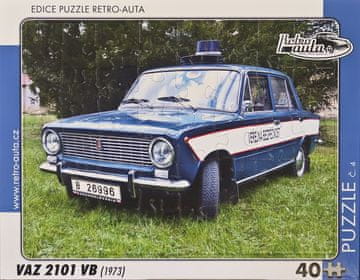 RETRO-AUTA Puzzle št. 04 VAZ 2101 VB (1973) 40 kosov