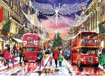Gibsons Puzzle Božič Regent Street XL 500 kosov