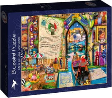 BLUEBIRD Puzzle Življenje je odprta knjiga: Benetke 1500 kosov