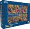 Puzzle Nepozaben božič 4x500 kosov