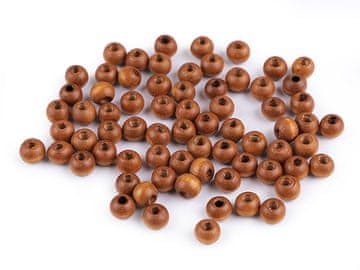 Lesene kroglice Ø6 mm - svetlo rjave (10 g)