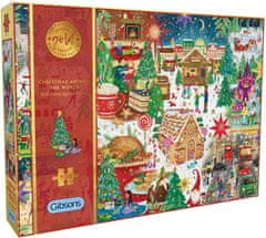 Gibsons Puzzle Special Gold Edition Božič okoli sveta 500 kosov