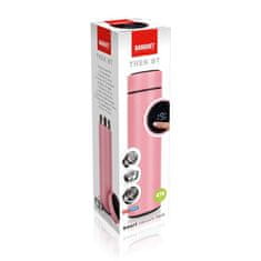 Banquet Termos 0,47l TREK, s termometrom, iz nerjavečega jekla PINK