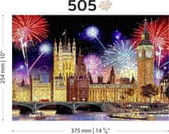 Wooden city Lesena sestavljanka Nočni London 505 kosov