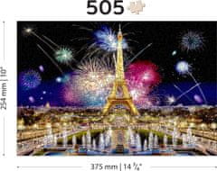 Wooden city Lesena sestavljanka Nočni Pariz 505 kosov