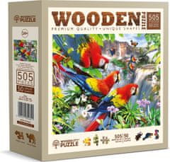 Wooden city Lesena sestavljanka Papagajski otok 505 kosov