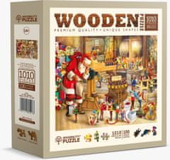 Wooden city Lesena sestavljanka Božičkova delavnica 1010 kosov