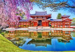Wooden city Lesena sestavljanka Tempelj Byodo-in, Kjoto, Japonska 505 kosov