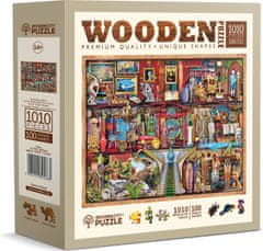 Wooden city Lesena sestavljanka Muzejska polica 1010 kosov