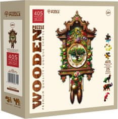 Wooden city Lesena sestavljanka Ura s kukavico 405 kosov