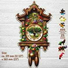 Wooden city Lesena sestavljanka Ura s kukavico 405 kosov