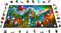 Wooden city Lesena sestavljanka Fantasy Castle 1010 kosov