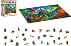 Wooden city Lesena sestavljanka Fantasy Castle 1010 kosov