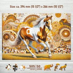 Wooden city Lesena sestavljanka Elegantni konj 505 kosov