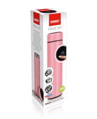 Banquet Termos 0,47l TREK, s termometrom, iz nerjavečega jekla PINK