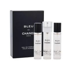 Chanel Bleu de Chanel 3x 20 ml 60 ml parfumska voda polnilo za moške