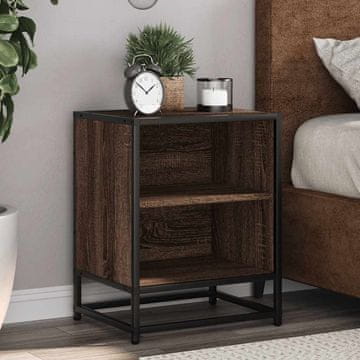 Vidaxl vidaXL Nočna omarica rjav hrast 40x31x50 cm