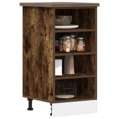 shumee vidaXL Spodnja omarica Smoked Oak 40x44,5x81,5 cm Inženirski les