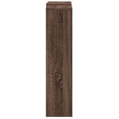 Vidaxl Pokrov za radiator rjav hrast 205x21,5x83,5 cm inženirski les