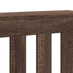 Vidaxl Pokrov za radiator rjav hrast 175x20x82 cm inženirski les
