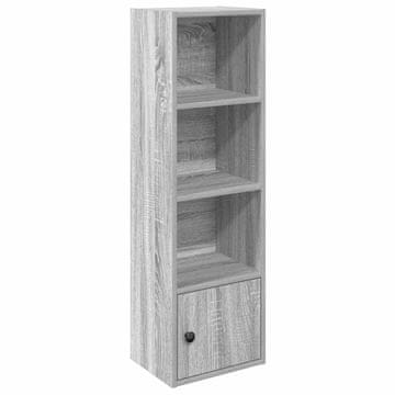 Vidaxl Knjižna omara siva sonoma 31x24x102 cm inženirski les