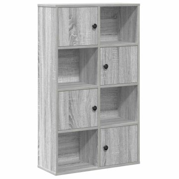 Vidaxl Knjižna omara siva sonoma 60x24x101,5 cm inženirski les