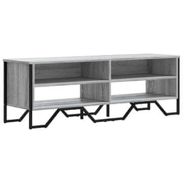 Vidaxl TV omarica siva sonoma 122x34x41 cm inženirski les