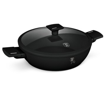 Berlingerhaus Ponev s titanovo površino in pokrovom 30 cm Matte Black Collection BH-8186