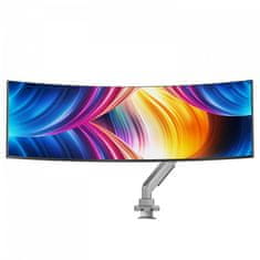 VISION V7 DM1HDS nosilec / stojalo za monitor 124,5 cm (49") Pisalna miza Črna, srebrna