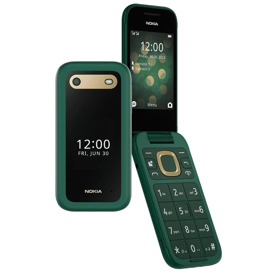 Nokia 2660 TA-1474 preklopni telefon na tipke Dual sim 4G - zelen