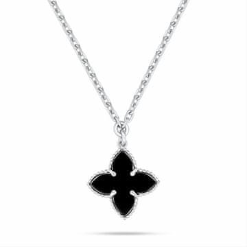 Brilio Silver Ogrlica s srebrno rožo za ženske NCL193WBC