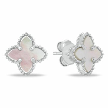 Brilio Silver Očarljivi srebrni uhani z rožicami EA1156W