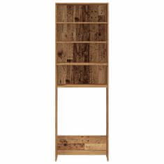Vidaxl omara za pralni stroj Old Wood 64x24x190 cm