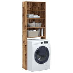 Vidaxl omara za pralni stroj Old Wood 64x24x190 cm