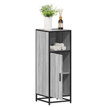Vidaxl vidaXL Kopalniška omarica sonoma siva 35x37,5x100 cm lepljen les