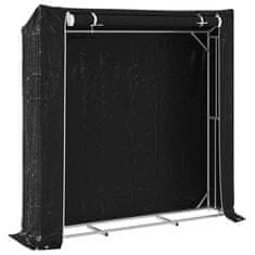 Vidaxl vidaxL Stojalo za drva z dežnim pokrovom 200x40x200 cm pocinkano jeklo