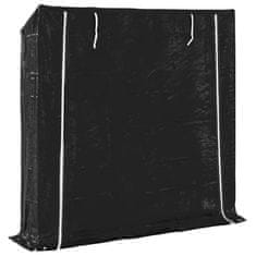 Vidaxl vidaxL Stojalo za drva z dežnim pokrovom 200x40x200 cm pocinkano jeklo