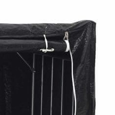 Vidaxl vidaxL Stojalo za drva z dežnim pokrovom 200,5x60,5x110,5 cm