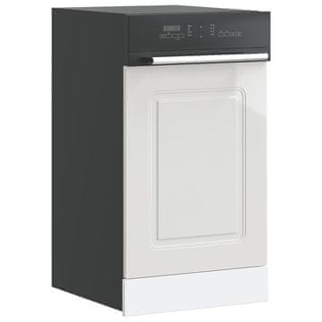 Vidaxl vidaXL Plošča za pomivalni stroj Kalmar bela 45x1,5x67 cm